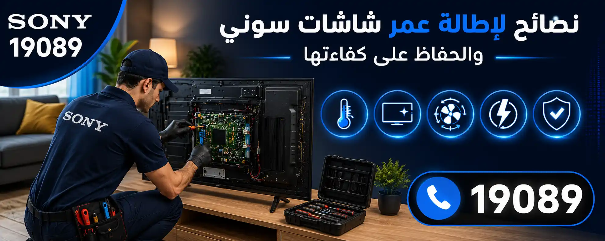 توكيل صيانة شاشات سوني بمصر